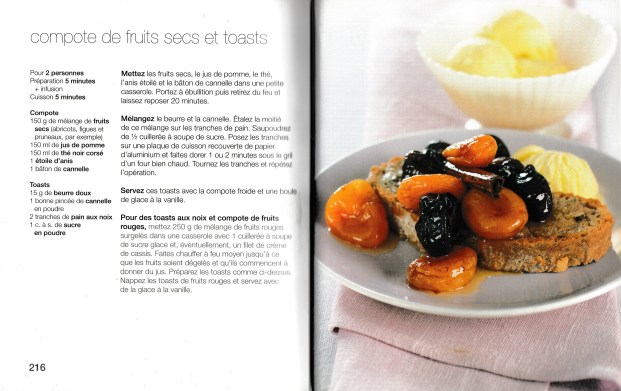 Menu Toi et Moi 2 - toast et fruits secs